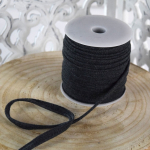 dunkelgrau melange | Elastisches Paspelband, dunkelgrau melange