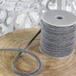 hellgrau melange | Elastisches Paspelband, hellgrau melange