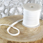 ecru | Elastisches Paspelband, wollweiss