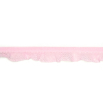rose | Ruban élastique ruché, rosé