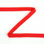 rot | Elastisches Spitzen Einfassband mit Stickerei rot 12 mm