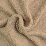 beige | Tissu bouclette fin uni, beige
