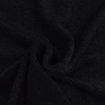 noir | Tissu bouclette fin uni, noir