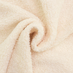 blanc cassé | Tissu bouclette fin uni, blanc cassé