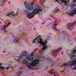 pourpre | Tissu jersey maille tricot fin Abstract Art, pourpre