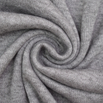 gris argent chiné | Tissu maille tricot fin double face Lia, gris argent