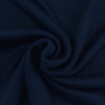 bleu foncé | Tissu maille tricot fin double face, bleu foncé