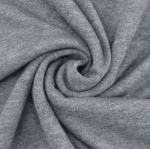 bleu guède | Tissu maille tricot fin double face, bleu gris chiné