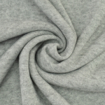 gris clair | Tissu maille tricot fin double face, gris clair chiné