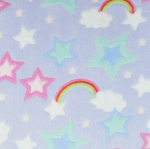 rosa | Flanell Fleece Rainbowland, flieder
