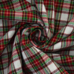 wit | Flanel Schotse ruit 1