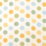 groen | Fleece antipilling dots, gebroken wit - groen