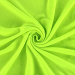 jaune fluo | Tissu polaire anti-boulochage jaune fluo