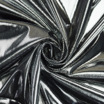zilver | Lamé / foliejersey, zilverkleurig