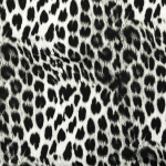 light gray | French terry roughened Animal Print, light grey