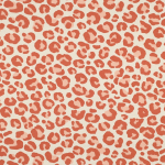 orange | French Terry angeraut Leopard, orange