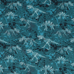 petrol | French Terry dino botten, petrol