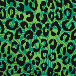 vert | Tissu french terry Léopard Style, vert