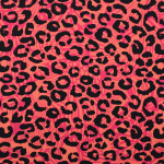rose fuchsia | Tissu french terry Léopard Style, rose fuchsia