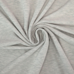 gris clair chiné | Tissu french terry uni, gris clair chiné