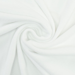 blanc | Tissu éponge jersey coton, blanc
