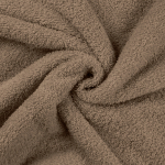 donkertaupe | Badstof effen, donkertaupe