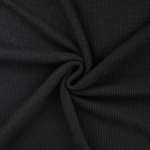 noir | Tissu jersey maille tricot Kelly, noir