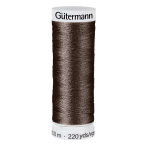 marron foncé | Bobine fil à coudre Gütermann 200m polyester, (021), marron foncé