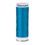 bleu pétrole | Bobine fil à coudre Gütermann 200m polyester, (025) bleu pétrole