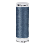 bleu guède | Bobine fil à coudre Gütermann 200m polyester, (068) bleu guède