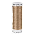 marron clair | Bobine fil à coudre Gütermann 200m polyester, (209) marron clair