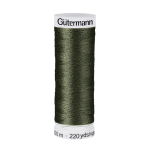 vert militaire | Bobine fil à coudre Gütermann 200m polyester, (304) vert militaire