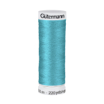 bleu pétrole | Bobine fil à coudre Gütermann 200m polyester, (332) bleu pétrole