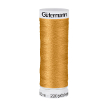 miel d'abeille | Bobine fil à coudre Gütermann 200m polyester, (412) jaune miel
