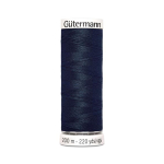 bleu pétrole foncé | Bobine fil à coudre Gütermann 200m polyester, (595) bleu pétrole foncé