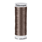 marron foncé | Bobine fil à coudre Gütermann 200m polyester, (671) marron foncé