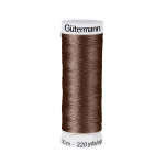 pierre brune | Bobine fil à coudre Gütermann 200m polyester, (694) marron pierre