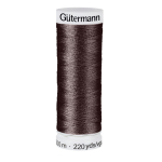 chocolat foncé | Bobine fil à coudre Gütermann 200m polyester, (697) marron chocolat