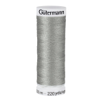 gris | Bobine fil à coudre Gütermann 200m polyester, (700) gris