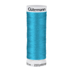 bleu cyan | Bobine fil à coudre Gütermann 200m polyester, (736) bleu cyan