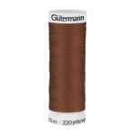 brun fauve | Bobine fil à coudre Gütermann 200m polyester, (767) marron teddy