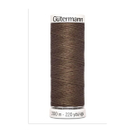 marron bois | Bobine fil à coudre Gütermann 200m polyester, (815) marron bois