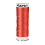 marron | Bobine fil à coudre Gütermann 200m polyester, (837) marron orange
