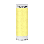 jaune clair | Bobine fil à coudre Gütermann 200m polyester, (852) jaune clair