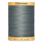gris | Bobine fil à coudre Gütermann 800m coton C NE 50, (5705) gris