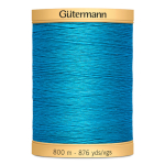 turquoise | Bobine fil à coudre Gütermann 800m coton C NE 50, (6745) turquoise