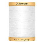 white | Gütermann C NE 50 Cotton thread 800 m, white(800)