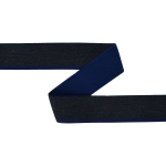 antraciet | Elastiek denim look stripe edge, antracietgrijs - donkergrijs