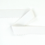 blanc | Ruban élastique with embroidery border 38 mm, blanc