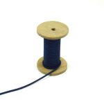 donkerblauw | Elastisch koord rond 3mm, donkerblauw